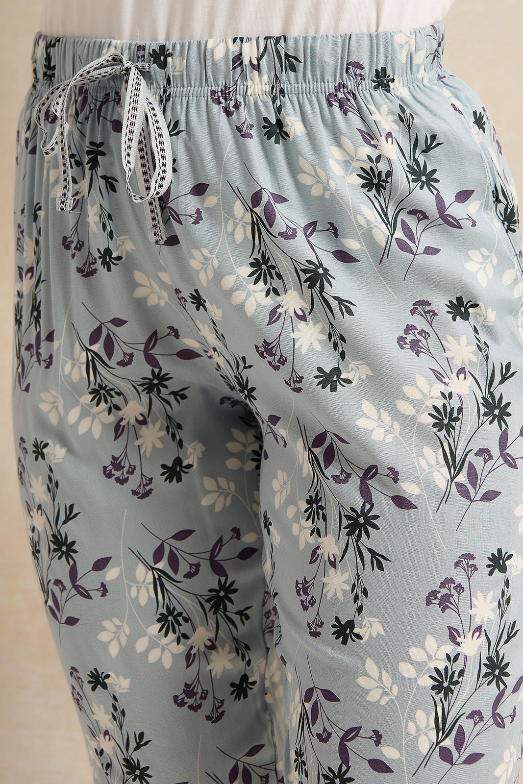 Women Blue Print Pyjama Bottom