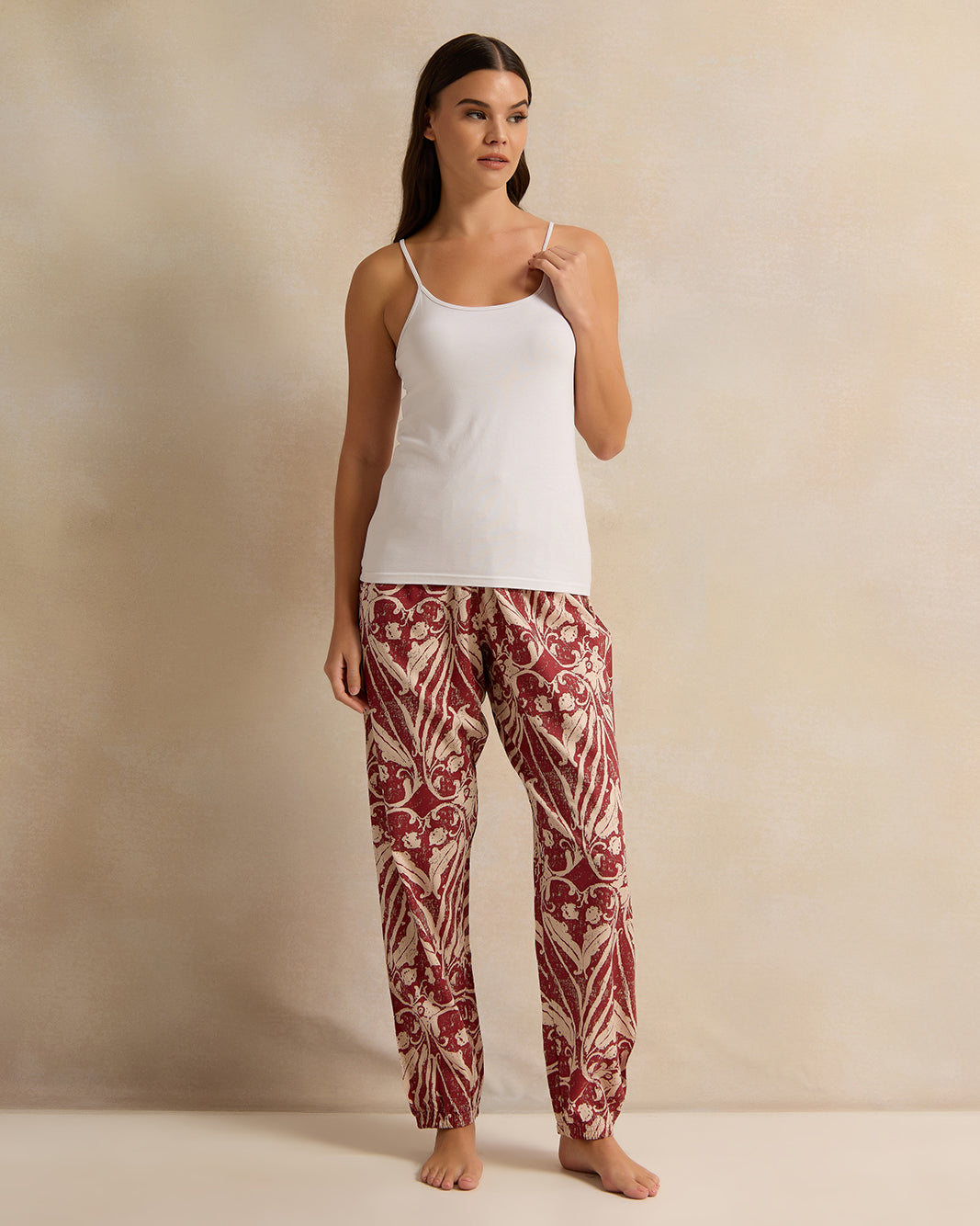 Women Pink  Floral Print Pyjama Bottom